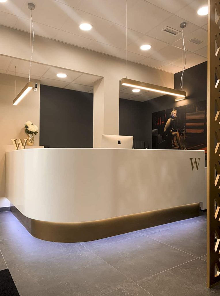 Recepción de Clínicas Dorsia en Guadalajara